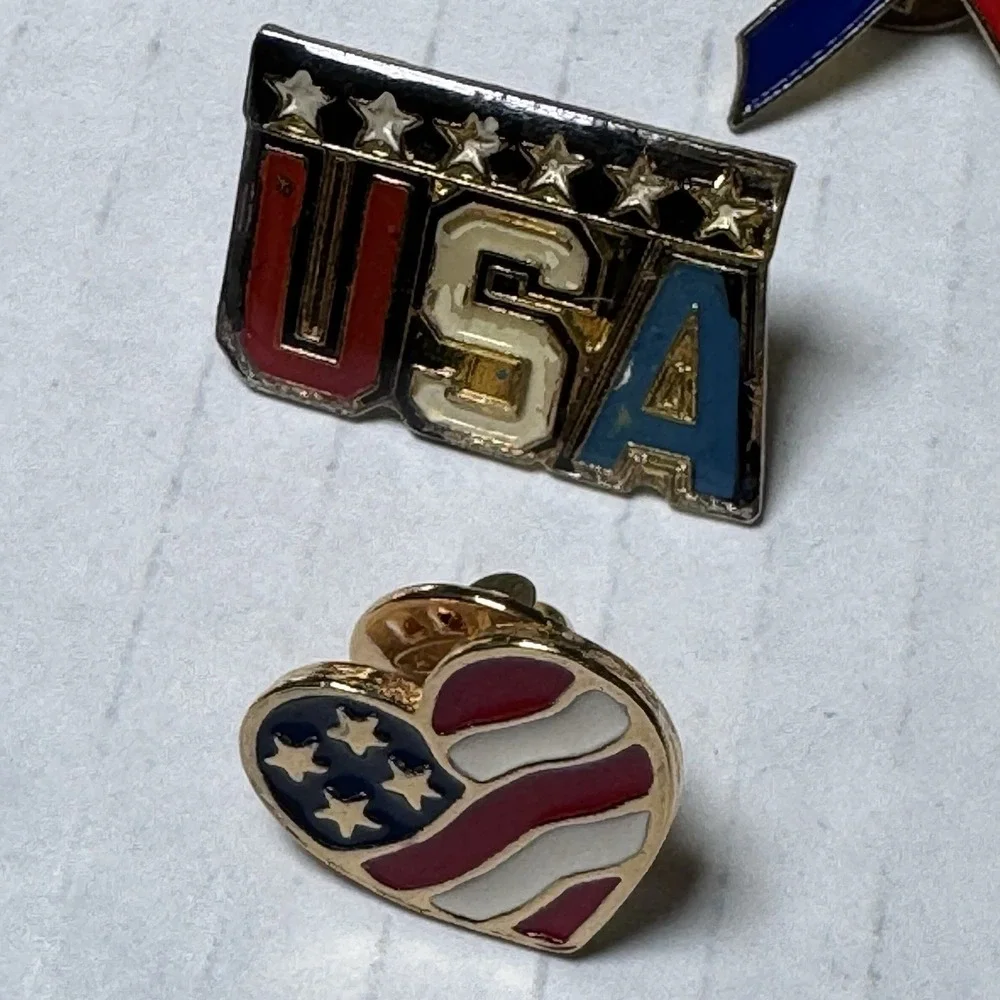VTG Lapel Pins US Military MAGA NRA AIR FORCE FIDF WWP USA 9-11 Liberty Patriot+